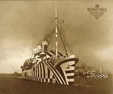Photo:  Dazzle ships. Made around WW1 to confuse onlookers about the ships' direction, size, and general orientation. 